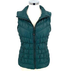 Athleta Downalicious Deluxe Vest Goose Down Lightweight Puffer Green Size Medium